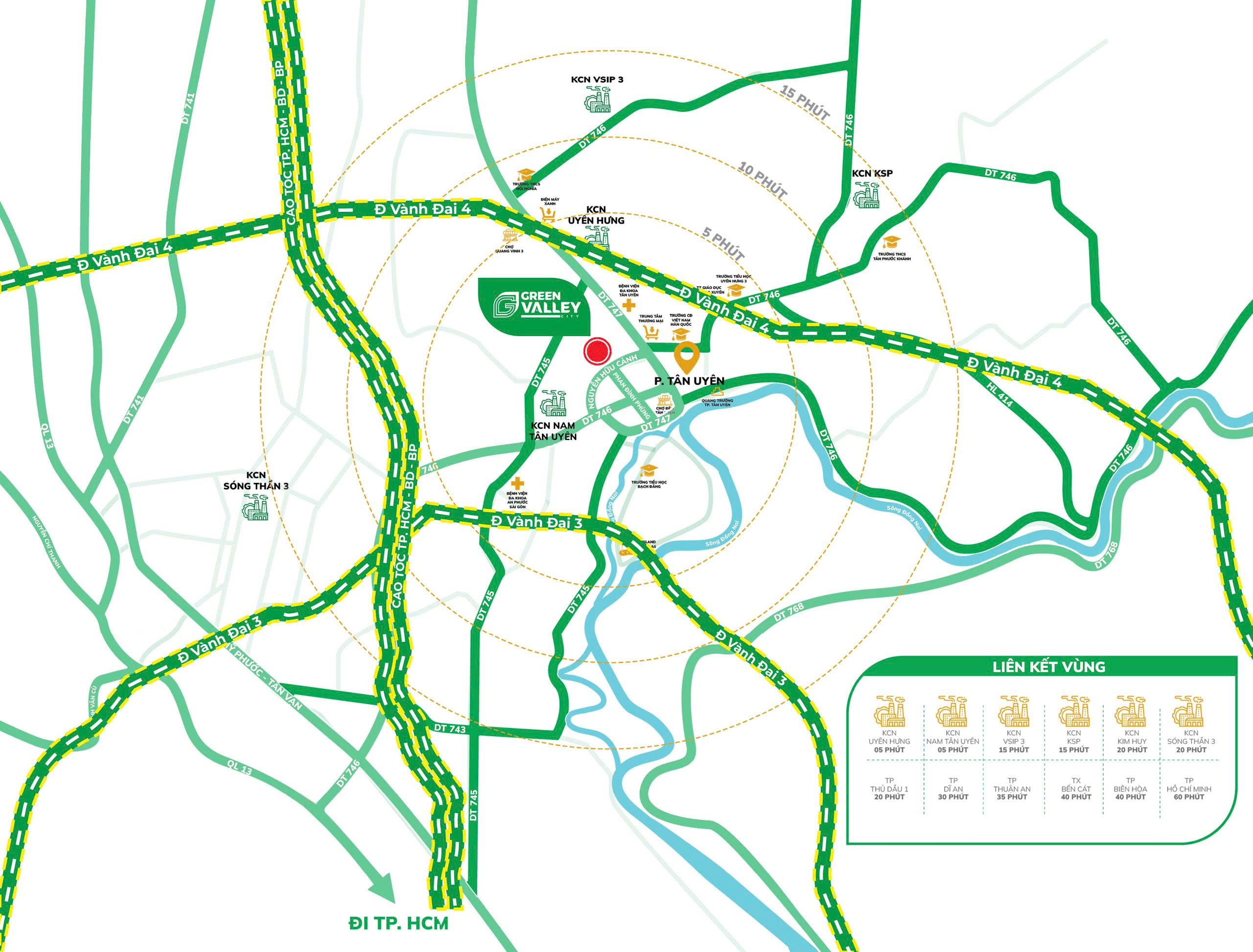 Vị trí khu Khu compound Green Valley City